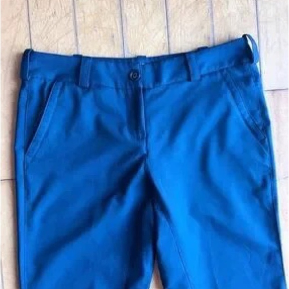 Cobalt Blue Cropped Pants - Picture 3 of 8